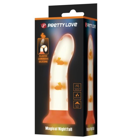PRETTY LOVE Magical Nightfall – Magicznie Świecące Dildo z Przyssawką