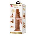 PRETTY LOVE QUENTIN 184mm - Realistyczne Dildo z Przesuwną Skórą i Przyssawką