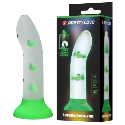 PRETTY LOVE - Romantyczne Rendezvous: Świecące dildo z przyssawką