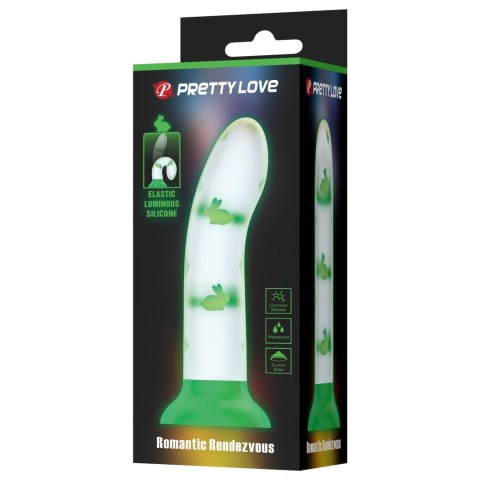PRETTY LOVE - Romantyczne Rendezvous: Świecące dildo z przyssawką
