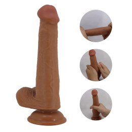 PRETTY LOVE TALLEN – Realistyczne Dildo z Ruchomą Skórą, 22 cm, TPR, z Przyssawką