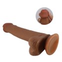 PRETTY LOVE TALLEN – Realistyczne Dildo z Ruchomą Skórą, 22 cm, TPR, z Przyssawką