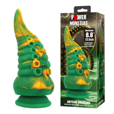 Power Monsters Abyssal Colossus – 22,5 cm Żłobione Silikonowe Dildo Potwora