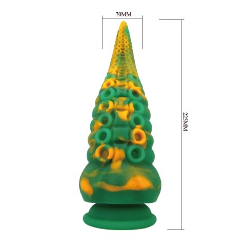 Power Monsters Abyssal Colossus – 22,5 cm Żłobione Silikonowe Dildo Potwora