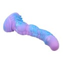 Power Monsters Alien – Olbrzymie Silikonowe Dildo z Pofalowaną Teksturą, 20,5 cm