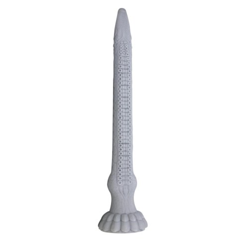 Power Monsters Basilisk – Silikonowe Dildo Potwór z Falowaną Teksturą, 43 cm