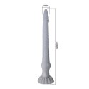 Power Monsters Basilisk – Silikonowe Dildo Potwór z Falowaną Teksturą, 43 cm