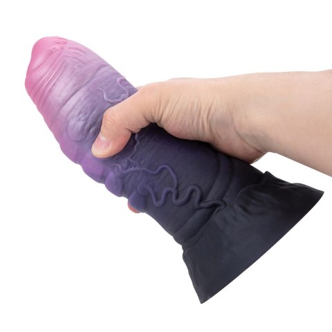 Potężne Dildo Silikonowe Power Monsters Dreadful Fiend – 24 cm z Falistą Teksturą