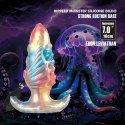 Power Monsters Ebon Leviathan – Żebrowany Dildo Analny z Silikonu, 18 cm