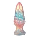 Power Monsters Ebon Leviathan – Żebrowany Dildo Analny z Silikonu, 18 cm