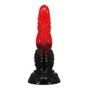 Potężny Ognisty Smok Power Monsters – Falowane Dildo Silikonowe 24,5 cm
