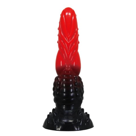Potężny Ognisty Smok Power Monsters – Falowane Dildo Silikonowe 24,5 cm