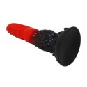 Potężny Ognisty Smok Power Monsters – Falowane Dildo Silikonowe 24,5 cm