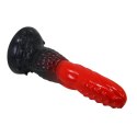 Potężny Ognisty Smok Power Monsters – Falowane Dildo Silikonowe 24,5 cm