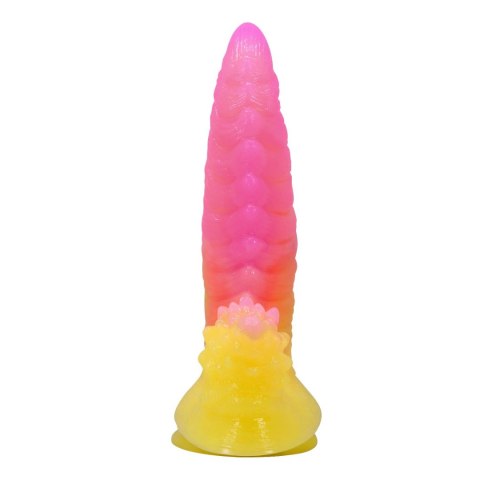 Power Monsters Flamebeast – Silikonowe Dildo 'Falisty Potwór' z Przyssawką, 22,5 cm
