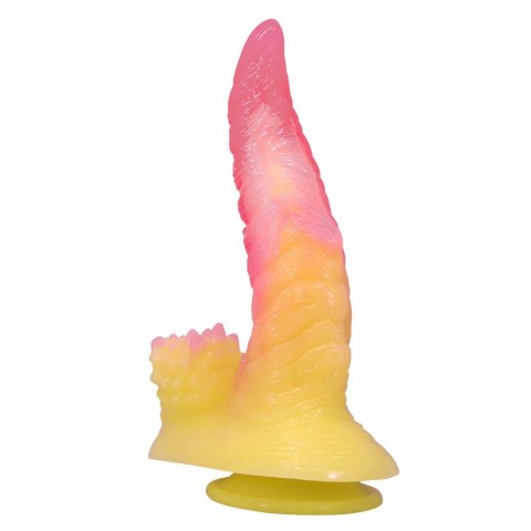 Power Monsters Flamebeast – Silikonowe Dildo 'Falisty Potwór' z Przyssawką, 22,5 cm