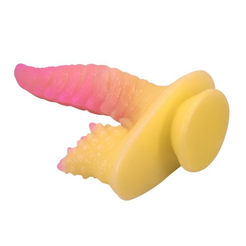 Power Monsters Flamebeast – Silikonowe Dildo 'Falisty Potwór' z Przyssawką, 22,5 cm