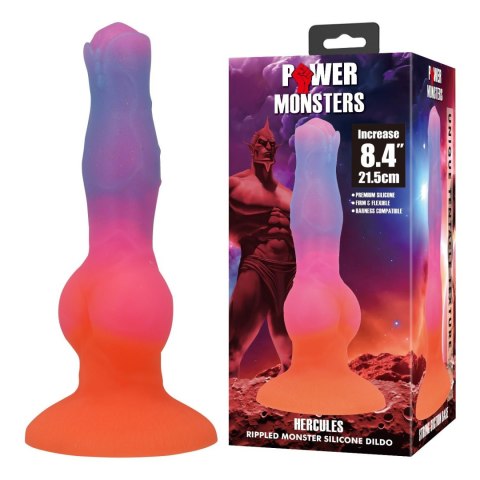 Herkules: Potężne, Teksturowane Silikonowe Dildo 21,5 cm