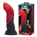 Infernal Goliath - Potężne Silikonowe Dildo z Falowaną Teksturą, 25 cm