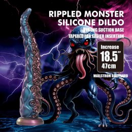 Power Monsters Maelstrom Beastlord – 47 cm Gigantyczne Silikonowe Dildo o Falistej Strukturze