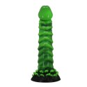 Power Monsters Manticore - Potworne Dildo Silikonowe o Falistej Strukturze, 23 cm