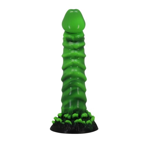 Power Monsters Manticore - Potworne Dildo Silikonowe o Falistej Strukturze, 23 cm
