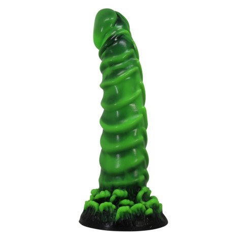 Power Monsters Manticore - Potworne Dildo Silikonowe o Falistej Strukturze, 23 cm