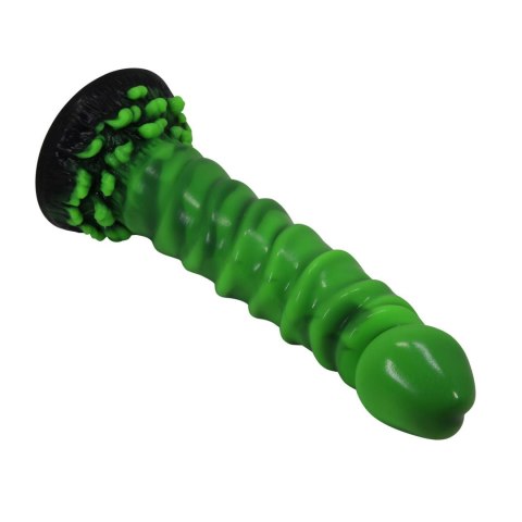 Power Monsters Manticore - Potworne Dildo Silikonowe o Falistej Strukturze, 23 cm