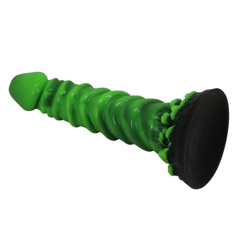 Power Monsters Manticore - Potworne Dildo Silikonowe o Falistej Strukturze, 23 cm