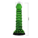 Power Monsters Manticore - Potworne Dildo Silikonowe o Falistej Strukturze, 23 cm