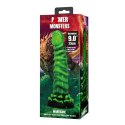 Power Monsters Manticore - Potworne Dildo Silikonowe o Falistej Strukturze, 23 cm