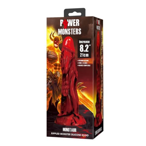 Minotaur Power Monsters – Potężne Faliste Dildo Silikonowe 21 cm