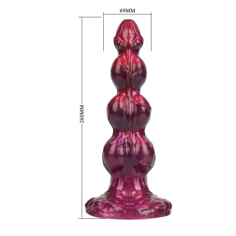 Primal Beastlord – Potężne, Falowane Dildo Silikonowe 26 cm