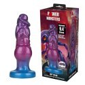 Potężny Tytan Rift: Silikonowe Dildo z Falowaną Teksturą, 24 cm