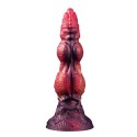 Power Monsters Savage Beastlord – Potężne Dildo Silikonowe z Falowaną Teksturą, 24 cm