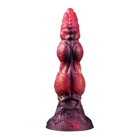 Power Monsters Savage Beastlord – Potężne Dildo Silikonowe z Falowaną Teksturą, 24 cm