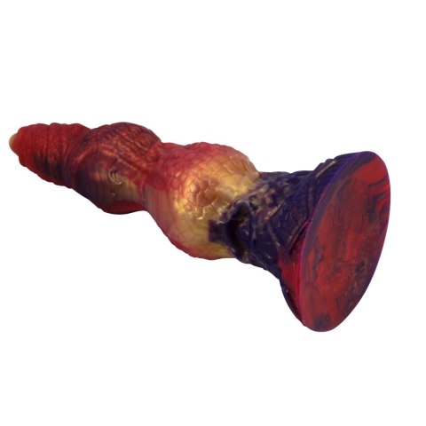Power Monsters Savage Beastlord – Potężne Dildo Silikonowe z Falowaną Teksturą, 24 cm