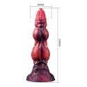 Power Monsters Savage Beastlord – Potężne Dildo Silikonowe z Falowaną Teksturą, 24 cm