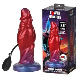 Power Monsters Shadow Behemoth: Potężne, Faliste Dildo Silikonowe 22 cm