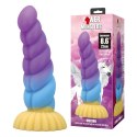 Potężny Jednorożec – Faliste Silikonowe Dildo 22 cm
