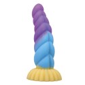 Potężny Jednorożec – Faliste Silikonowe Dildo 22 cm