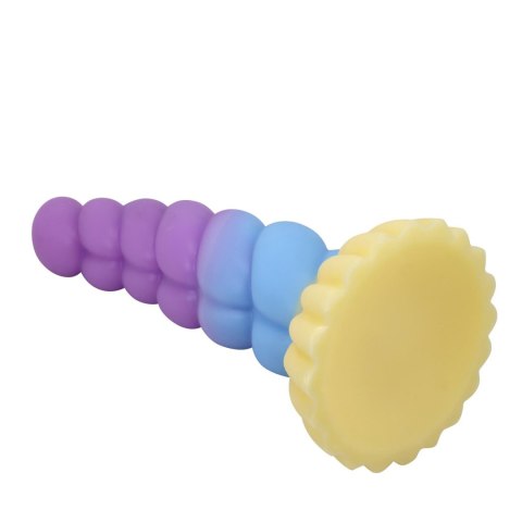 Potężny Jednorożec – Faliste Silikonowe Dildo 22 cm