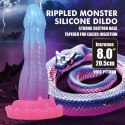 Power Monsters Void Python - Potężne, faliste dildo silikonowe 20,5 cm