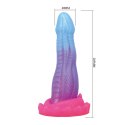 Power Monsters Void Python - Potężne, faliste dildo silikonowe 20,5 cm
