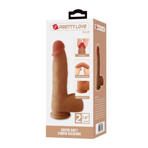 Pretty Love Dwell 19,3 cm Ultra Miękkie Realistyczne Dildo z Płynnego Silikonu