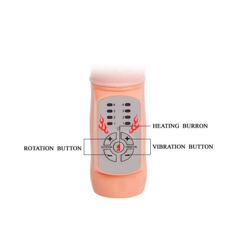 BAILE Fire Bunny 48°C - Wibrator Króliczek z Funkcją Grzania