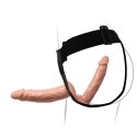 BAILE - Podwójne dildo strap-on, 7.1''+5.9''
