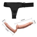 BAILE - Podwójne dildo strap-on, 7.1''+5.9''