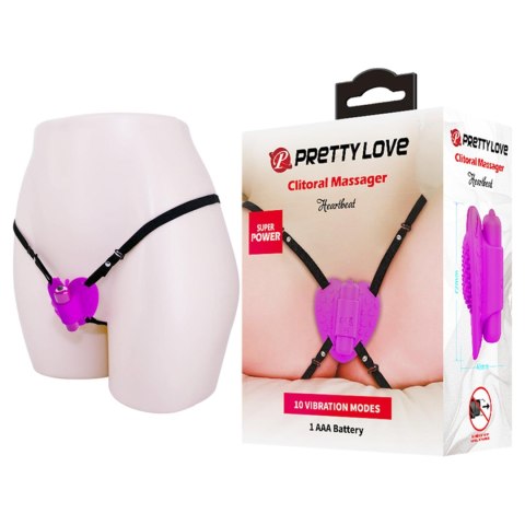 PRETTY LOVE – Wibrator Łechtaczkowy Heartbeat z 10 Trybami Stymulacji