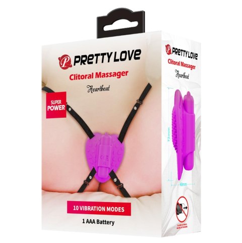 PRETTY LOVE – Wibrator Łechtaczkowy Heartbeat z 10 Trybami Stymulacji